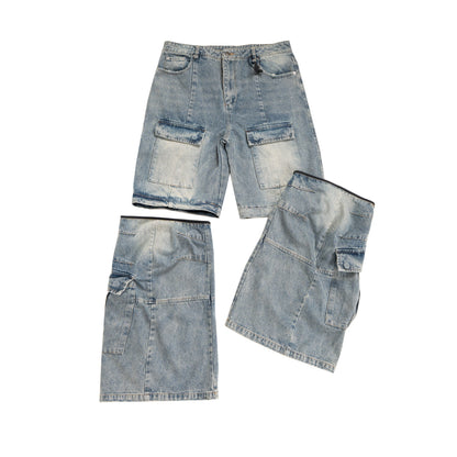AZUL CONVERT CARGO DENIM
