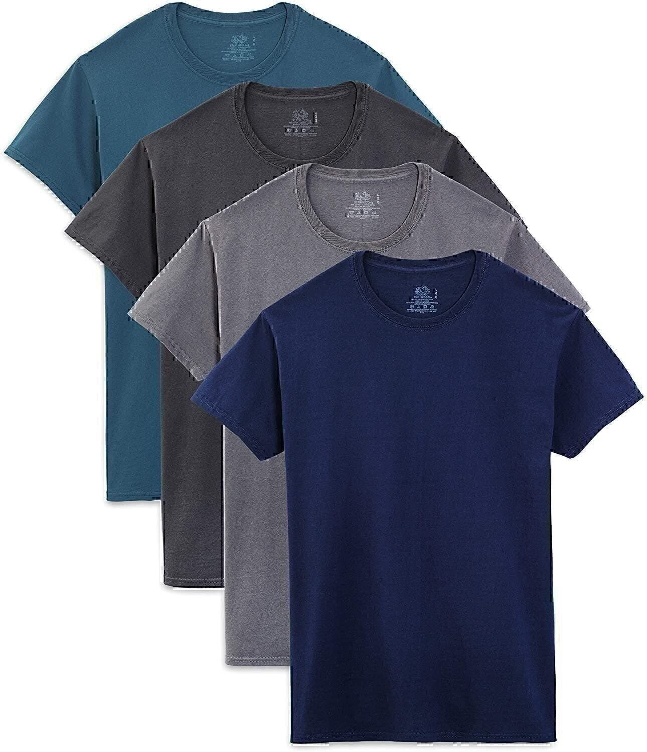 Fruit of the Loom Men'S T-Shirts Crew Neck Short Sleeve Multipacks Sizes S-3X
