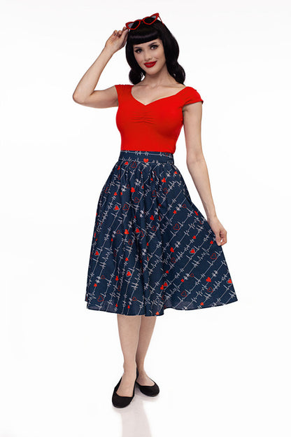 Doris Skirt in Heartbreaker - Small only