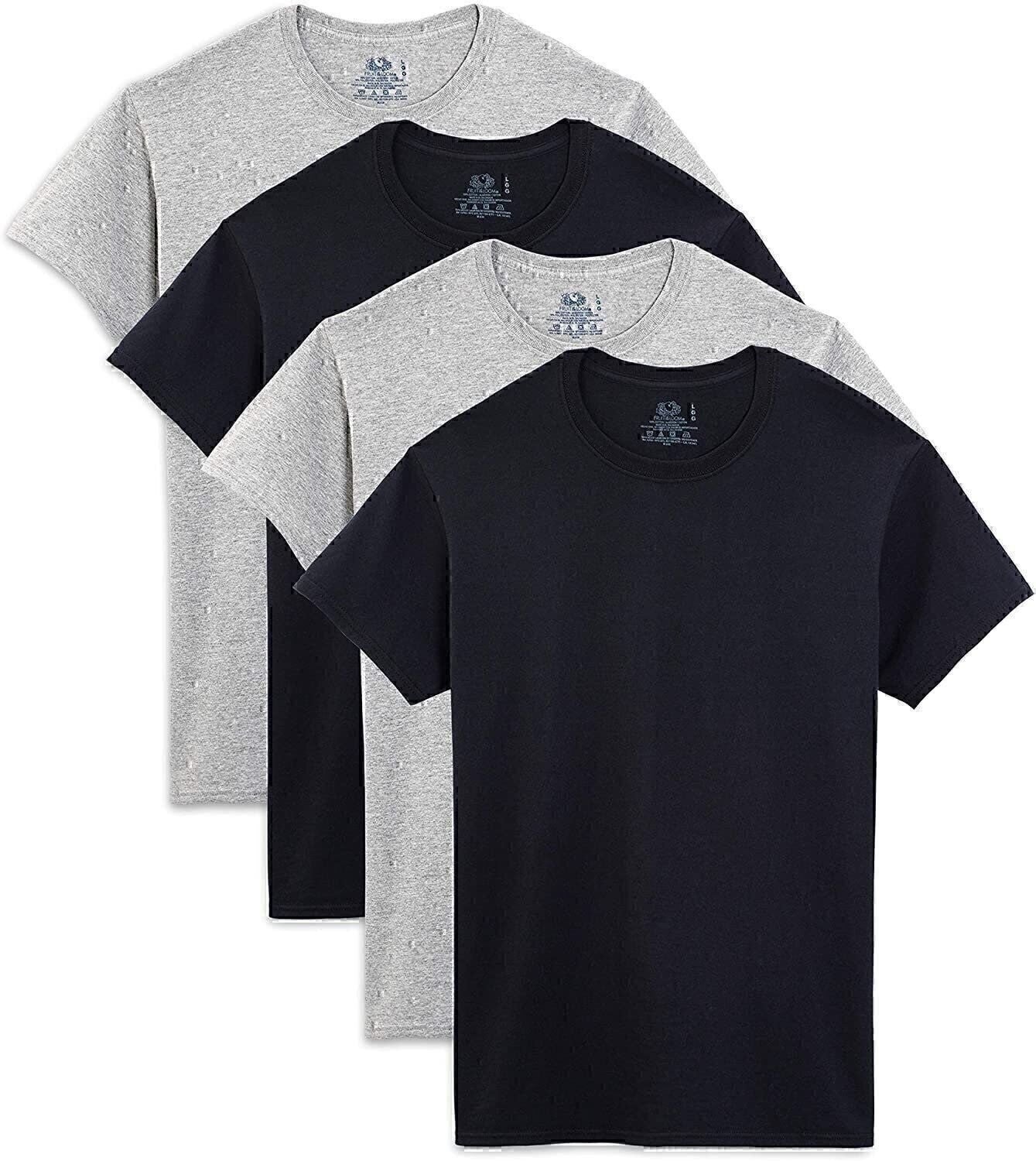 Fruit of the Loom Men'S T-Shirts Crew Neck Short Sleeve Multipacks Sizes S-3X