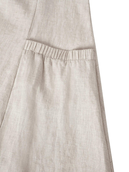 100% Linen Swing Beach Tank Dress GIANA