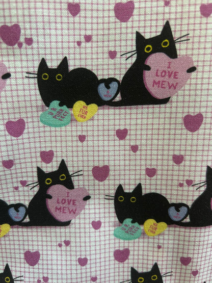 Pink Cats Skater Skirt