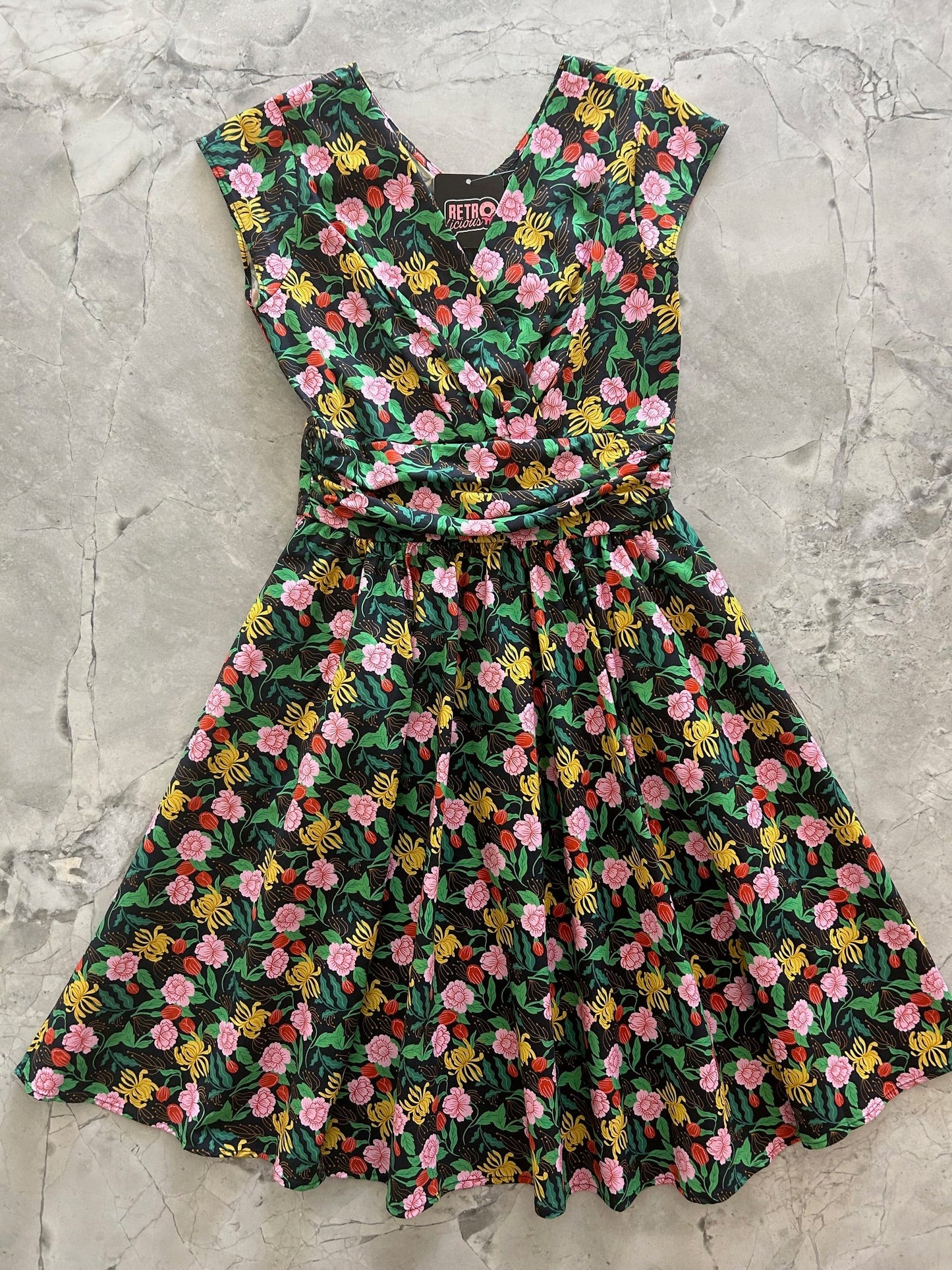 Floral Greta Dress - 4X only, 1 left!
