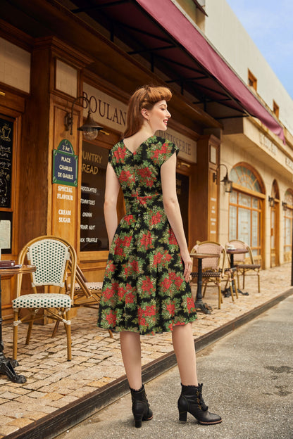 Poinsettia Greta Dress