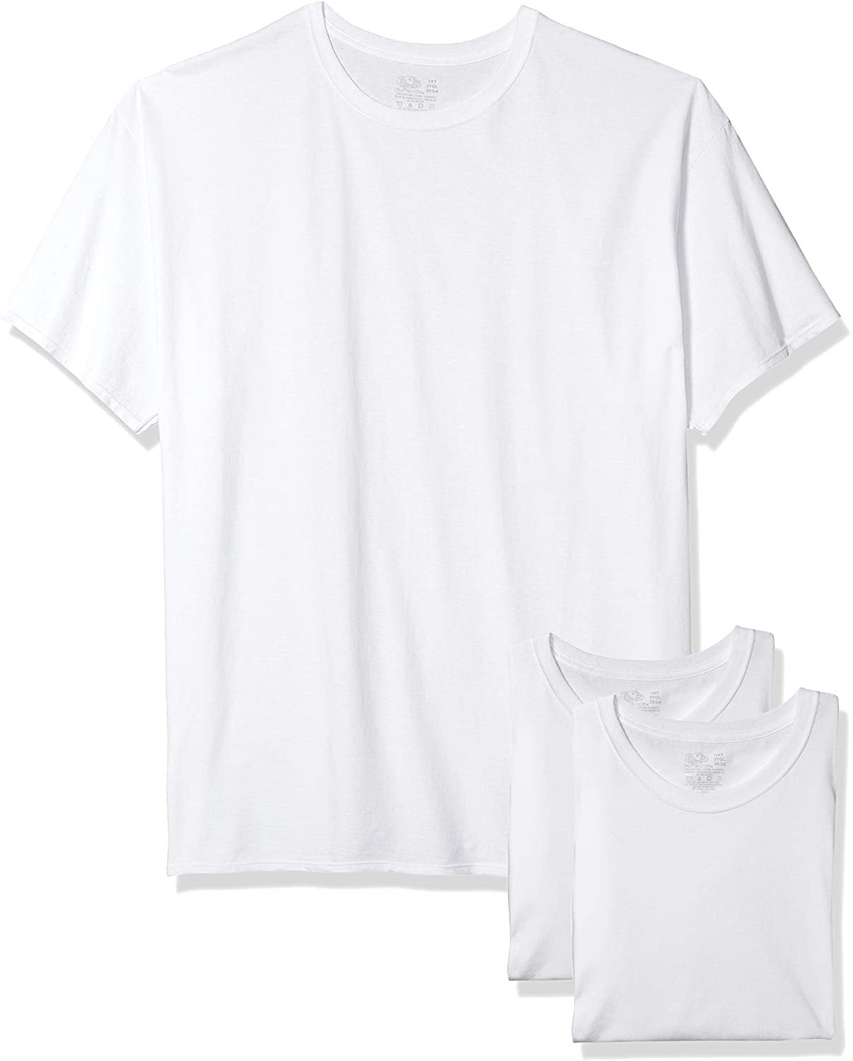 Fruit of the Loom Men'S T-Shirts Crew Neck Short Sleeve Multipacks Sizes S-3X