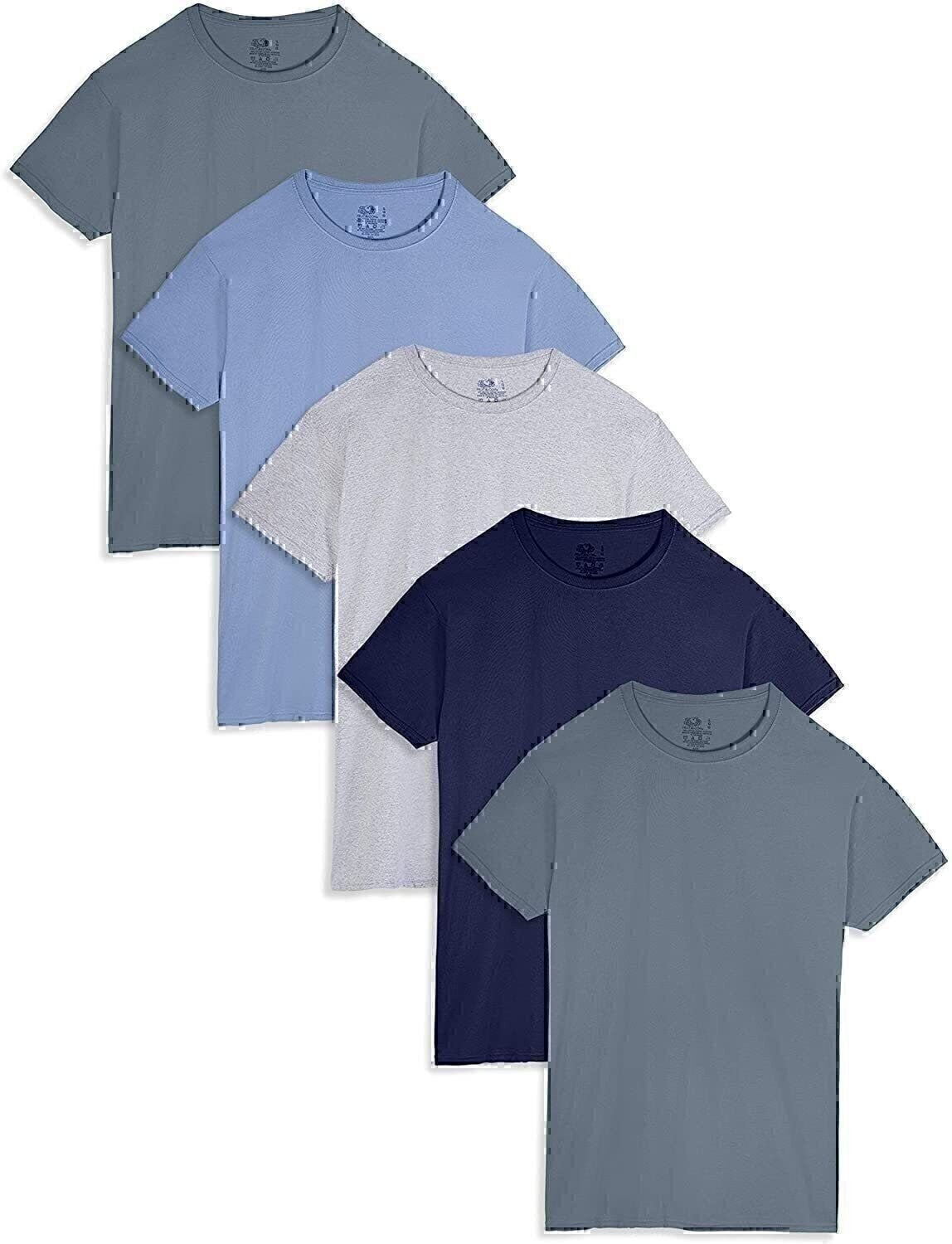 Fruit of the Loom Men'S T-Shirts Crew Neck Short Sleeve Multipacks Sizes S-3X