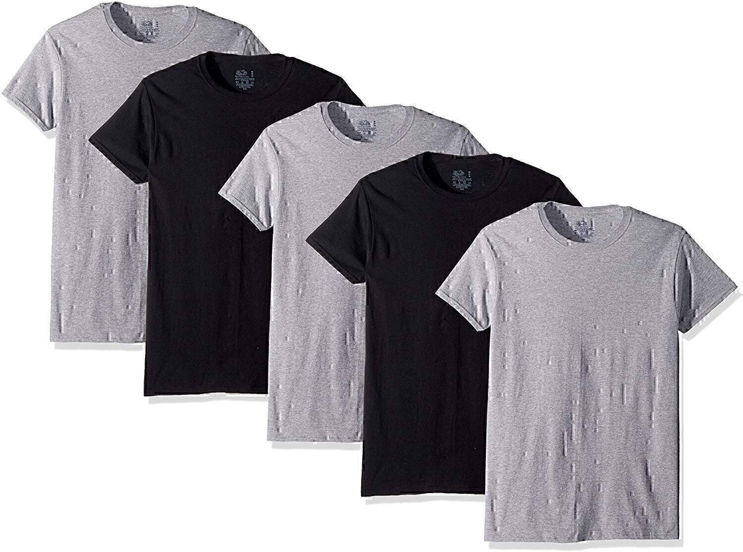 Fruit of the Loom Men'S T-Shirts Crew Neck Short Sleeve Multipacks Sizes S-3X