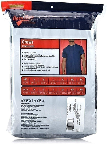 Fruit of the Loom Men'S T-Shirts Crew Neck Short Sleeve Multipacks Sizes S-3X