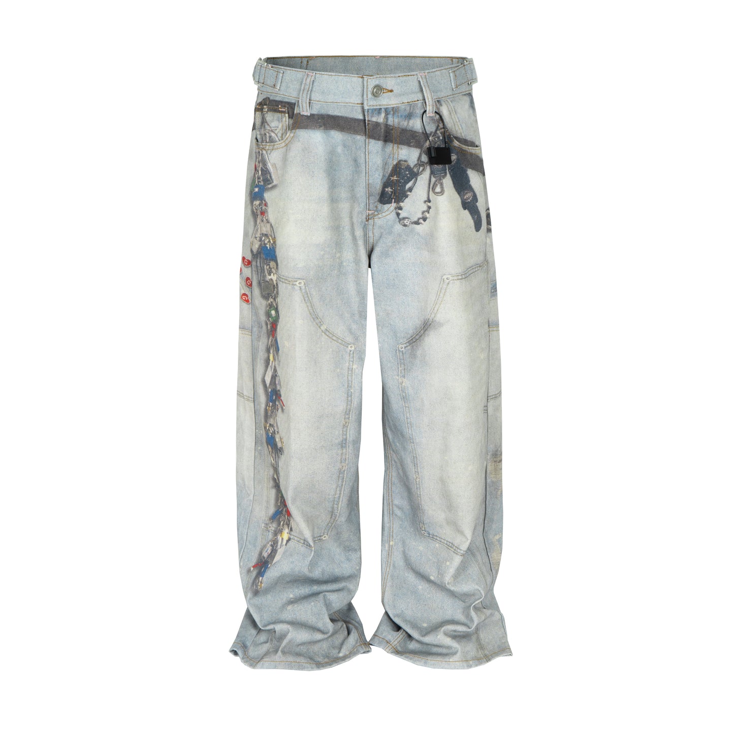 WIDEBOY PADLOCK DENIM
