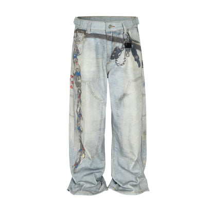 WIDEBOY PADLOCK DENIM