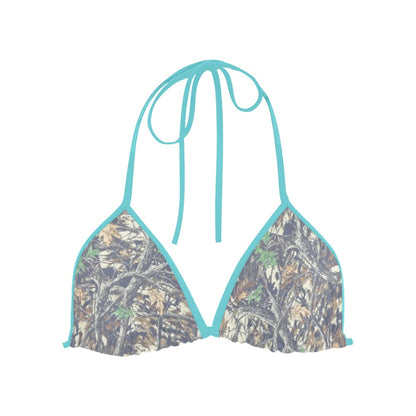 Faded Camo Triangle Bikini Top