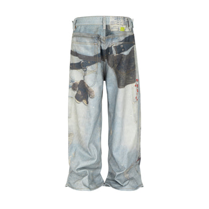 WIDEBOY PADLOCK DENIM