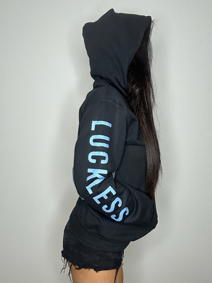 Out Here Being Wild Hoodie in Dew Blue