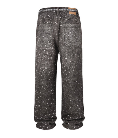 NOIR RHINESTONE DENIM