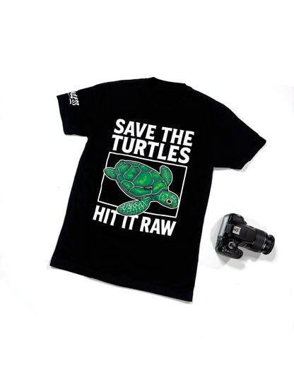 Save The Turtles Hit It Raw Tee