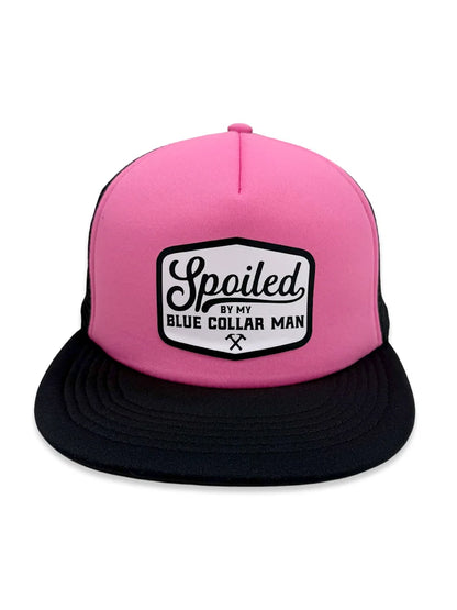 Spoiled By My Blue Collar Man Trucker Hat Collection