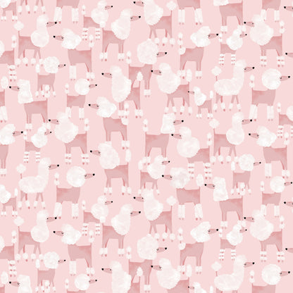 Pink Poodles Fit & Flare Dress