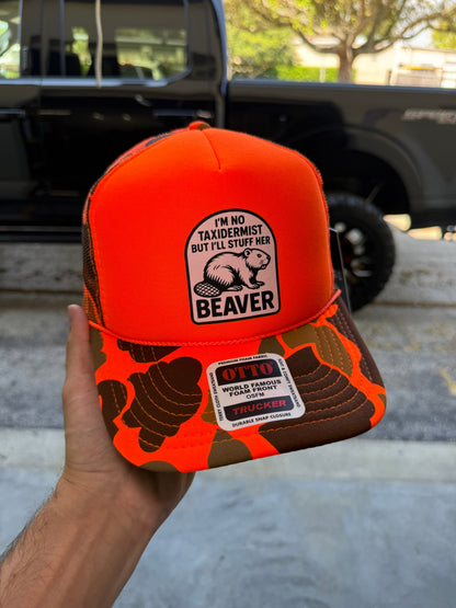I'm No Taxidermist But I'll Stuff Her Beaver Trucker Hat
