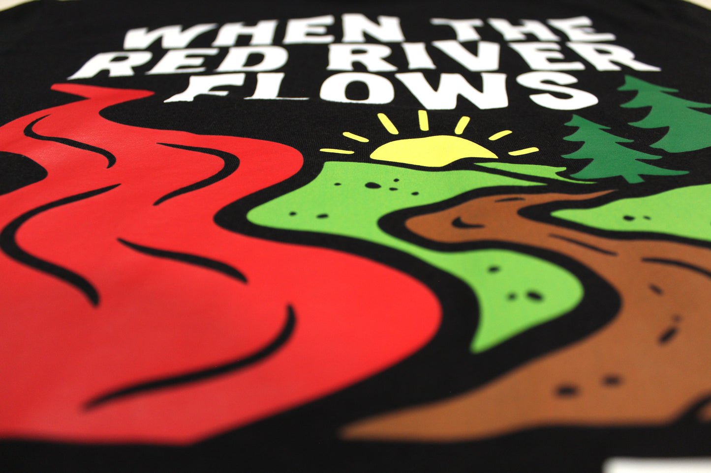 When The Red River Flows Take The Dirt Road Tee