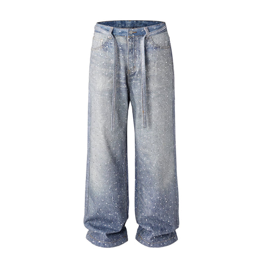 AZUL RHINESTONE DENIM