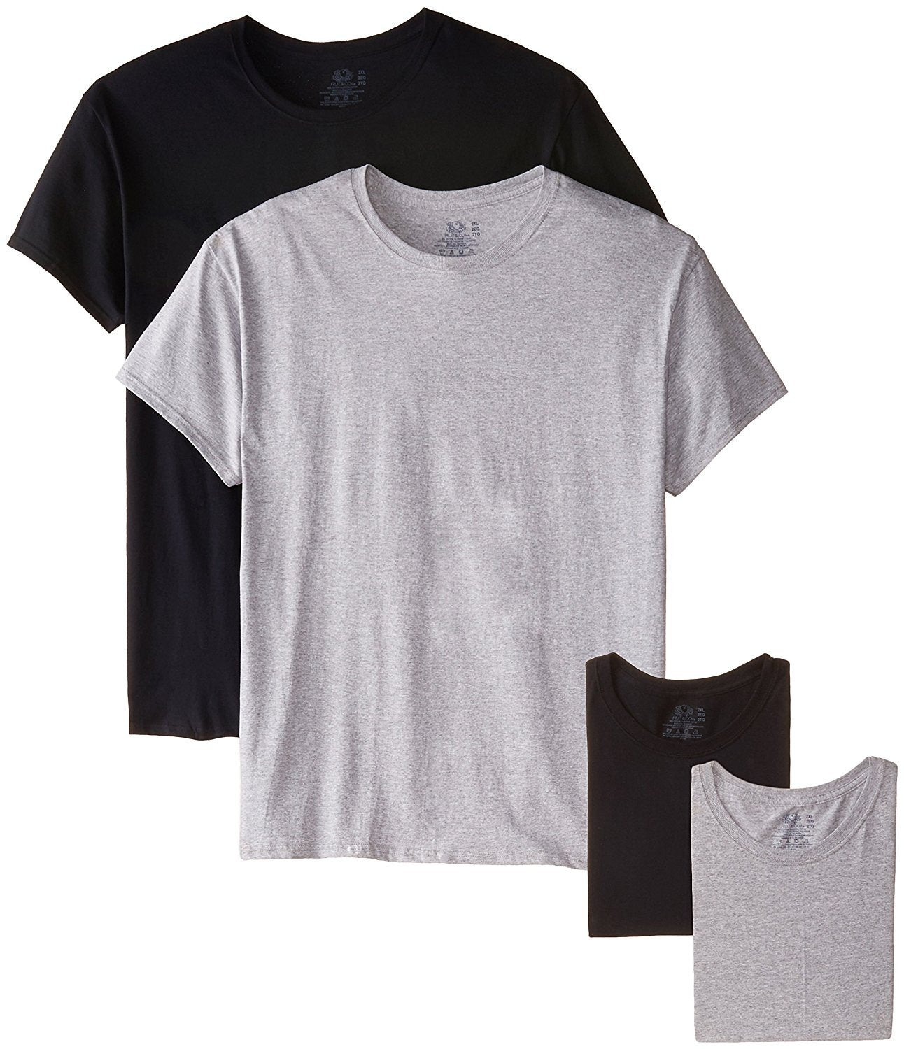Fruit of the Loom Men'S T-Shirts Crew Neck Short Sleeve Multipacks Sizes S-3X