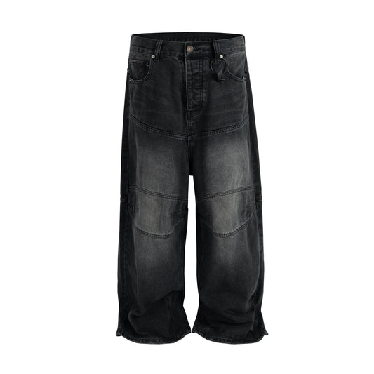 NOIR BAGGY BIKER DENIM