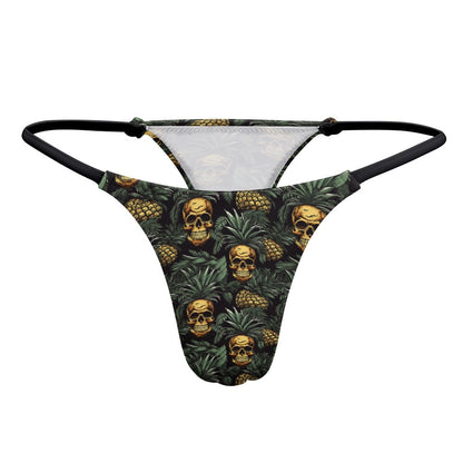 Pineapple Skull Thong