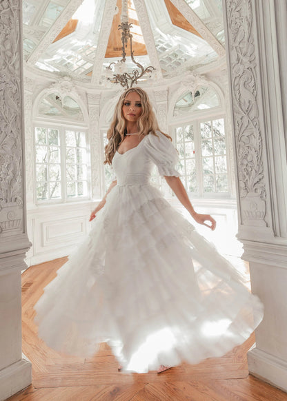 Thumbelina Dress White
