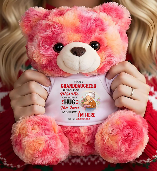 TO MY GRANDDAUGHTER - TEDDY BEAR, A BIG HUG FROM GRANDMA - NGHL00