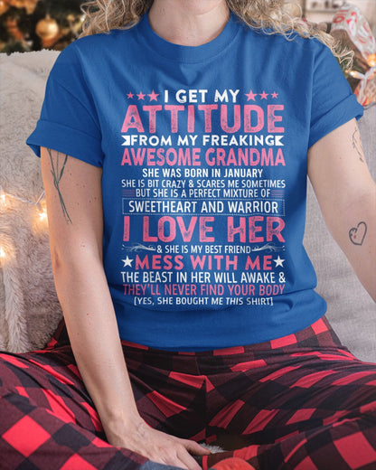 I GET MY ATTITUDE FROM MY GRANDMA JANUARY EDITION – FROM GRANDMA TO GRANDDAUGHTER NGHL01 (SKU07-163-01)
