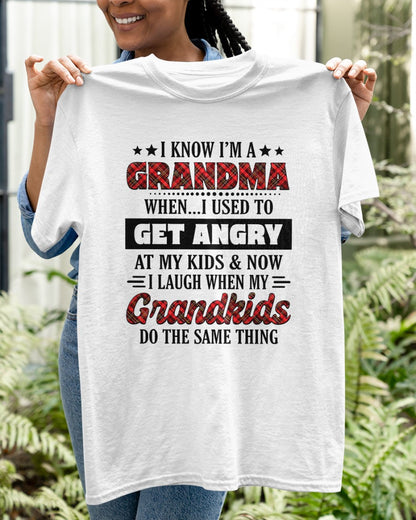 KNOW I'M A GRANDMA WHEN... I USED TO GET ANGRY AT MY KIDS & NOW I LAUGH WHEN MY GRANDKIDS DO THE SAME THING - from grandma NGHL00 (SKU07-111)