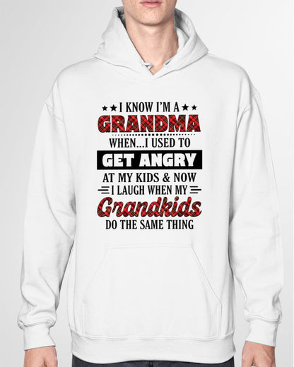 KNOW I'M A GRANDMA WHEN... I USED TO GET ANGRY AT MY KIDS & NOW I LAUGH WHEN MY GRANDKIDS DO THE SAME THING - from grandma NGHL00 (SKU07-111)